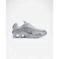 Nike Shox R4 White Bright Crimson Metallic Silver grau 46 (UK 11.5)