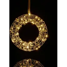 Relaxdays LED Lichtkranz für das Fenster 25 cm,