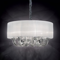 Ideal Lux 035826 Pendelleuchte 6x40W Swan | E14 - weiß