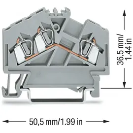 WAGO GmbH& Co. KG Durchgangsklemme gr 0, 08-2, 5qmm 280-641