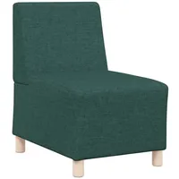 VidaXL Sofa-Stuhl ohne Armlehnen Dunkelgrün 55 cm Stoff