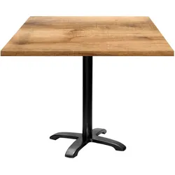 Restootab Tisch Bazila 90x90cm - Modell Heller Tanin