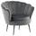 Livetastic Sessel Calais Samt 83 x 76 x 77 cm Dunkelgrau