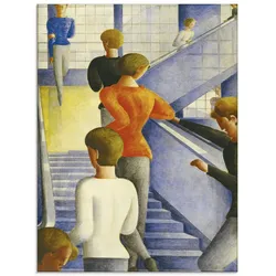 Artland Glasbild »Bauhaustreppe. 1932«, Gruppen & Familien, (1 St.), in verschiedenen Größen Artland Farbe Bild(er): blau