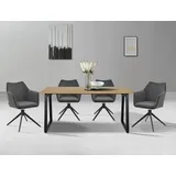 OTTO home Esszimmerstuhl Tampa grau 2er Set