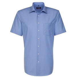 seidensticker Kurzarmhemd (1-tlg) blau 43