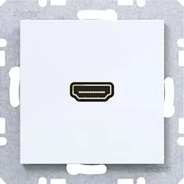 Hager Steckdose HDMI 90° Weiß 2 St.