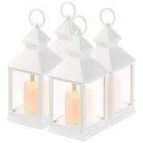 Lunartec LED Kerze 4 St. weiß