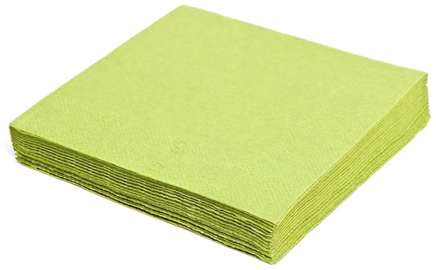 Servietten 24 x 24 cm 1/4 -Falz, 2-lagig gelbgrün, 250 Stk.