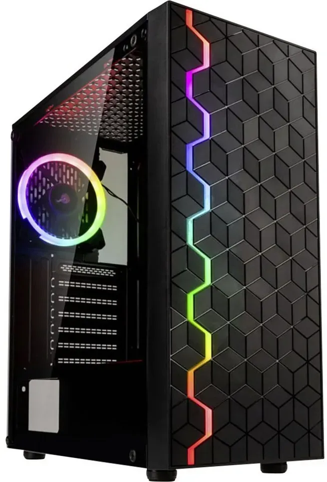 Kolink PC-Gehäuse Kolink INSPIRE K8 Midi-Tower Gaming-Gehäuse, Gehäuse Schwarz schwarz