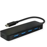Value USB 3.2 Gen 1 Hub, 4fach, Typ C Anschlusskabel