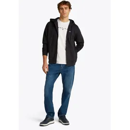Tommy Hilfiger TJM Reg S Flag Zip Fleece Thru Kapuzenjacke Herren Schwarz XL