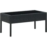 vidaXL Gartentisch 75 x 40 x 37 cm Schwarz