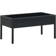 vidaXL Gartentisch 75 x 40 x 37 cm Schwarz
