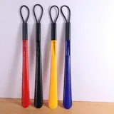 Extra langer Schuhlöffel, Kunststoff-Schuhlöffel, 30 cm, 47 cm, Schuhabzieher, langer Griff, flexibel, rutschfest, Schuhanzieher, Schuhhelfer (S, blau)