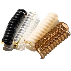 Hairlust Spiral Hair Bands, 4-Pack Haargummi Damen 
