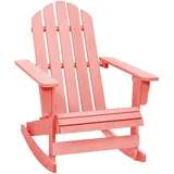 vidaXL Adirondack-Schaukelstuhl Massivholz Tanne Rosa