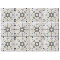 K&L Wall Art Fliesenaufkleber »Blumenornamente«, selbstklebend