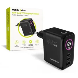 mobile origin MO-65WDCH-PW20, Drinnen, AC, Schwarz - Schwarz
