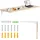 Maclean Brackets Klapptisch Holz 100x40 cm Helles Holz