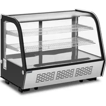 Royal Catering Kühlvitrine 160 L 3 Ebenen Edelstahl