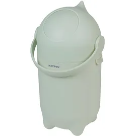 Nattou Windeleimer Dropy, Geruchsdicht, Einfaches Öffnen mit einer Hand, 49,5 x 28 cm,