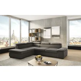 sit&more Ecksofa Alcudia L-Form, mit Armteilverstellung, optional Kopfteilverstellung und Bettfunktion grau