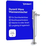 Duravit Wave Einhandwannenmischer Edelstahl gebürstet