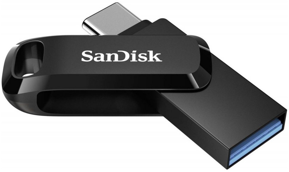 Sandisk Ultra Dual Drive Go 128 GB - Speichermedien - schwarz USB-Flash-Laufwerk schwarz