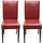 Mendler Esszimmerstuhl Littau Leder rot 2er Set