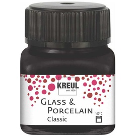 Kreul 16234 - Glass & Porcelain Classic schwarz ml
