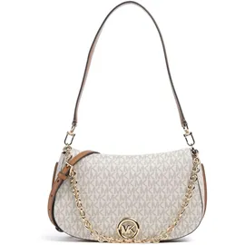 Michael Kors Nolita Medium Schultertasche Kunstleder White/Black