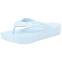 Crocs Damen Classic Platform Flip W Flipflop, Calcit Blau, 39 EU