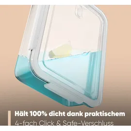 classbach Classbach® Frischhaltedosen Glas mit Deckel | 3er Set | für Mikrowelle Spülmaschine Gefrierfach Ofen geeignet | Meal Prep Boxen Glas | mit Dampfventil | Glasbehälter mit Deckel | C-FHD 4020 G