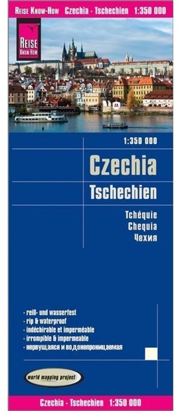 Reise Know-How / Reise Know-How Landkarte Tschechien / Czechia (1:350.000) - Reise Know-How Verlag Peter Rump, Karte (im Sinne von Landkarte)
