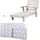 roba Gartenliege 85 x 55 x 54 cm Grau