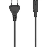 Hama Netzkabel, Euro-Stecker - 2-pol.-Kupplung (Doppelnut), 2,5 m