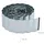Relaxdays Rasenkante 15m, Beetbegrenzung aus Metall, verzinkt, flexibel, Umrandung f. Beet oder Rasen, 16cm hoch, Silber