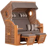Strandkorb PURE Wave XL griseum, grey Des. 464
