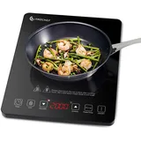 Induktionskochplatte,2000W Einzelinduktionskochfeld mit schlankem Design, 20 ...