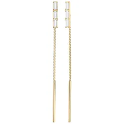 Elli PREMIUM Topas Rechteck Panzer Trend Durchziehen 925 Silber goldfarben Damen 