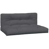 vidaXL Palettenkissen 2-tlg. grau