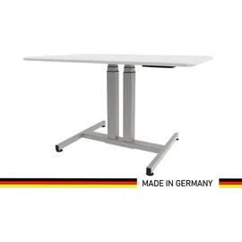 Schaff Schreibtisch Progress Weiß / Silber