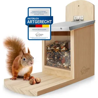 görges naturpharma gmbh Eichhörnchen Futterhaus mit Metalldach