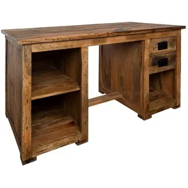 Massivmoebel24 Schreibtisch Mango natur lackiert