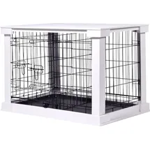 Dobar Hundebox Indoor 83 x 55 x 59 cm Weiß