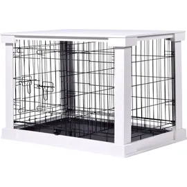 Dobar Hundebox Indoor 83 x 55 x 59 cm Weiß