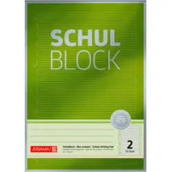 BRUNNEN 1052602 Schulblock Premium A4 Lin.2