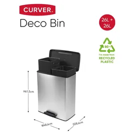 Curver Duo 26 l + 26 l Silber