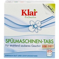 Klar Spülmaschinen-Tabs Ohne Duft 25 St. , 500 g